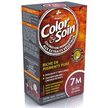 3Chenes Color & Soin Безамонячна боя за коса, цвят 7М Русо акажу