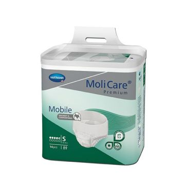 Hartmann MoliCare Mobile Абсорбиращи памперс-гащи за възрастни, 5 капки S x14 броя