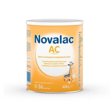 Novalac AC Специална млечна формула за кърмачета с колики от 0 до 36 месеца x400 грама