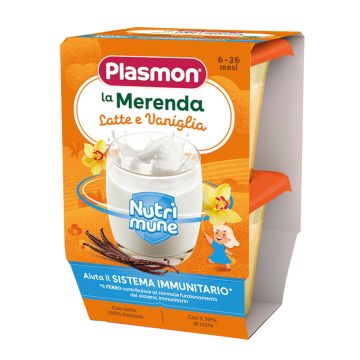 Plasmon Млечен десерт с ванилия 2 х120 грама - 3827