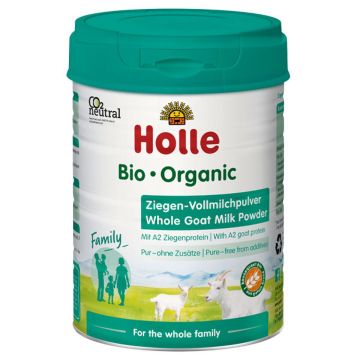 Holle Bio Био пълномаслено козе мляко на прах за цялото семейство x400 грама