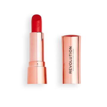 Revolution Satin Kiss Червило за устни, Decadence Red