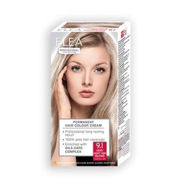 Elea Professional Боя за коса, цвят 9,1 Very Light Ash Blond