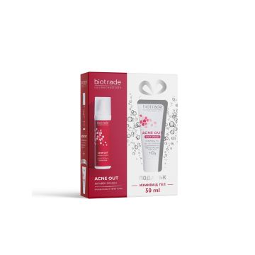 Biotrade Промо комплект Acne Out Активен лосион за мазна и акнеична кожа и Oxy Wash Измивен гел за мазна и акнеична кожа