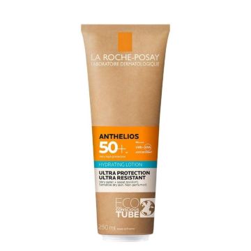 La Roche-Posay Anthelios Eco Слънцезащитно хидратиращо мляко за лице и тяло в екологична опаковка SPF50+ x250 мл