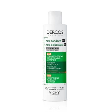 Vichy Dercos 2in1 Шампоан и балсам за коса против пърхот x200 мл