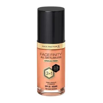 Max Factor Facefinity 3 in 1 Течен фон дьо тен SPF20, 82 Deep Bronze