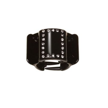 Linziclip Midi Щипка за коса, Черен Кристал