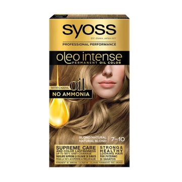Syoss Oleo Intense Трайна Крем Боя за Коса без Амоняк 7-10 Естествено Рус