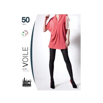 Ibici Voile 50 Den Дамски чорапогащник с матов ефект, цвят Nero, размер XL