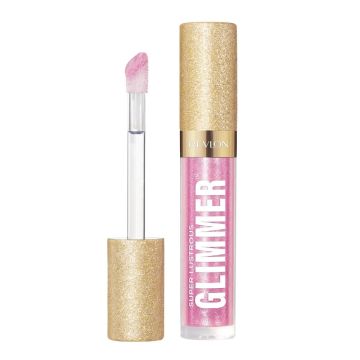 Revlon Super Lustrous Glimmer Гланц за устни с растителен блясък и перли х3,8 мл, цвят 002 Pink Prisma
