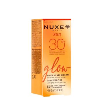 Nuxe Sun Glow Слънцезащитен флуид за лице SPF30 х40 мл