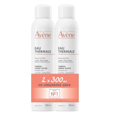 Avene Промо комплект Термална вода за чувствителна кожа 2x300 мл