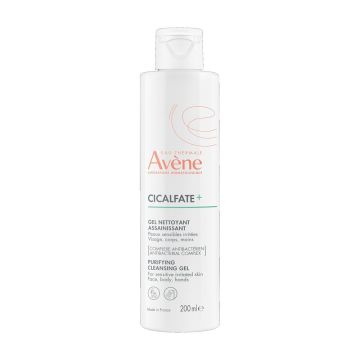 Avene Cicalfate+ Дезинфекциращ почистващ гел за раздразнена кожа x200 мл