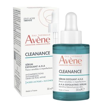 Avene Cleanance A.H.A Ексфолиращ серум за лице x30 мл