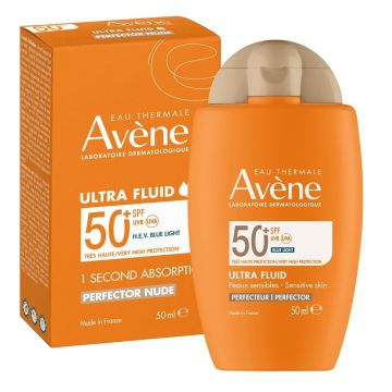 Avene  Eau Thermale Слънцезащитен тониран ултра флуид за лице SPF50+ x50 мл
