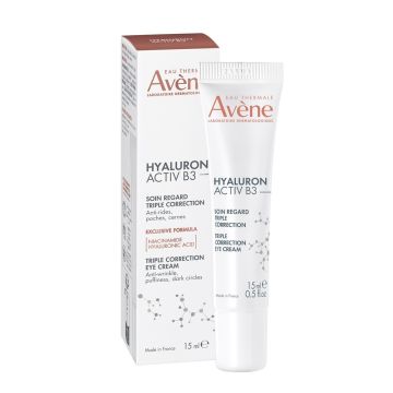 Avene Hyaluron Activ B3  Грижа за околоочен контур с тройно действие x15 мл