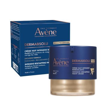Avene DermAbsolu Интензивен уплътняващ нощен крем за лице против бръчки х40 мл