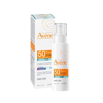 Avene Слънцезащитен флуид за лице против несъвършенства SPF50 х40 мл