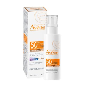 Avene Слънцезащитен тониран флуид за лице против пигментация SPF50+ х40 мл