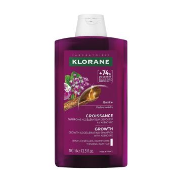 Klorane Quinine Шампоан за коса за ускоряване на растежа с хинин и аденозин х400 мл
