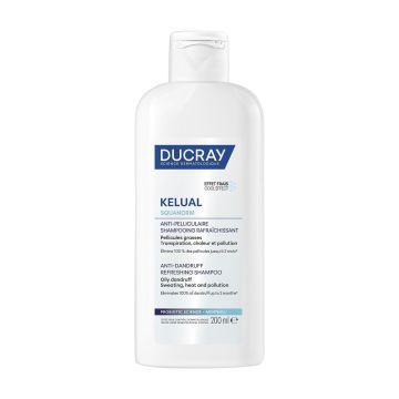 Ducray Kelual Squanorm Освежаващ шампоан с охлаждащ ефект против мазен пърхот х200 мл