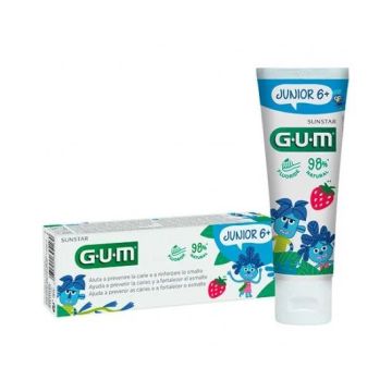 GUM Junior Детска паста за зъби с аромат на ягода, за деца над 6 години