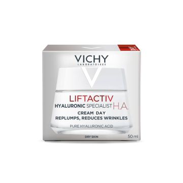 Vichy Liftactiv H.A. Дневен крем за лице против бръчки за суха кожа x50 мл
