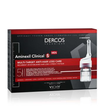 Vichy Dercos Aminexil Clinical 5 Терапия против косопад за мъже x21 ампули