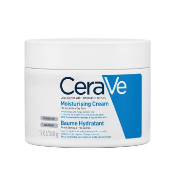 CeraVe Хидратиращ крем за суха и много суха кожа за лице и тяло х340 грама