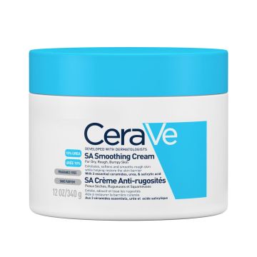 CeraVe SA Изглаждащ крем за лице и тяло за суха кожа x340 грама