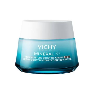Vichy Mineral 89 Интензивен хидратиращ крем за лице с богата текстура за суха до много суха кожа x50 мл