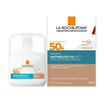 La Roche-Posay Anthelios UVAIR Слънцезащитен тониран серум за лице SPF50+ х50 мл, Medium