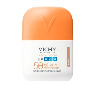 Vichy Capital Soleil UV Aqua Слъцезащитен тониран флуид за лице SPF50 х50 мл, Medium