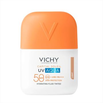Vichy Capital Soleil UV Aqua Слъцезащитен тониран флуид за лице SPF50 х50 мл, Light