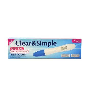 Clear & Simple Digital Тест за бременност с дигитален екран