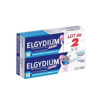 Elgydium Junior Bubble Детска паста за зъби 2х50 мл