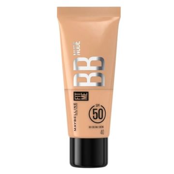 Maybelline Fit Me Nude BB крем със средно покритие и сияен завършек SPF50 х30 мл, цвят 40