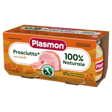 Plasmon Пюре прошуто (свинско) за деца от 4-тия месец 2х80 грама - 9048