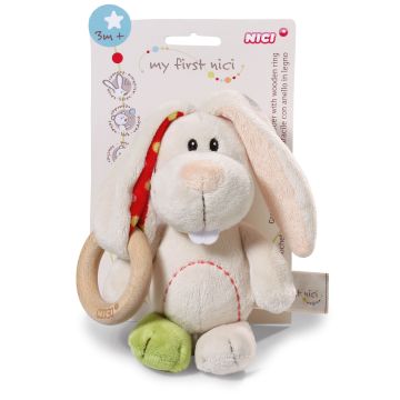 Nici Играчка Заекът Тили с дървен ринг 3+ месеца, 37879