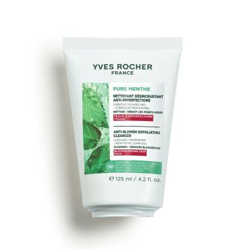 Yves Rocher Pure Menthe Почистващ ексфолиант за лице за комбинирана до мазна кожа х125 мл