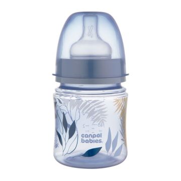Canpol babies Easy Start GOLD Шише антиколик с широко гърло 0м+ x120 мл, blue