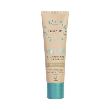 Lumene Matte Oil-control Матиращ фон дьо тен за лице за мазна и комбинирана кожа x30 мл, 3 Fresh Apricot