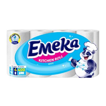 Emeka White Бяла трипластова кухненска хартия х4 броя