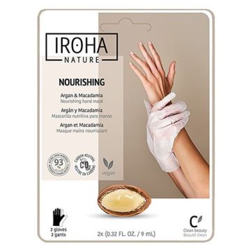 Iroha Argan Подхранваща маска-ръкавици за ръце с арганово масло 2х9 мл