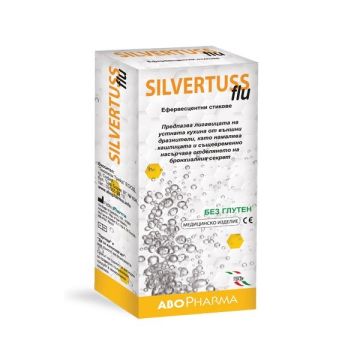 Silvertuss flu Стикове при кашлица и първи симптоми на простуда и грип х10 броя Abopharma