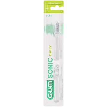 Gum Sonic Daily Soft Накрайник за електрическа четка за зъби x2 броя