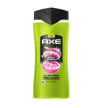 Axe Epic Fresh Освежаващ душ гел за мъже за тяло, лице и коса x400 мл