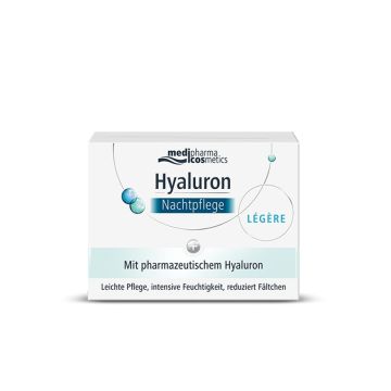 Medipharma Cosmetics Hyaluron Нощен крем за лице с двоен хиалуронов комплекс х50 мл