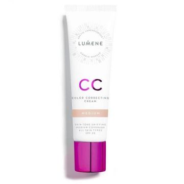 Lumene CC Cream SPF20 Коригиращ крем - фон дьо тен за лице, цвят Medium